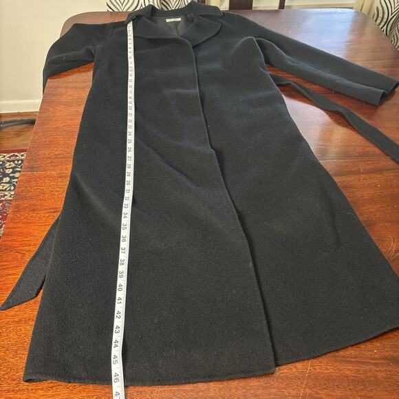 Paco Rabanne Women’s Designer Wrap Coat Sz M Luxury Old Money Classic Wool Blend - Picture 6 of 11